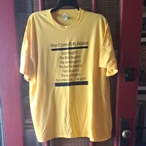 Jerzees Yellow Short Sleeve Tee Shirt